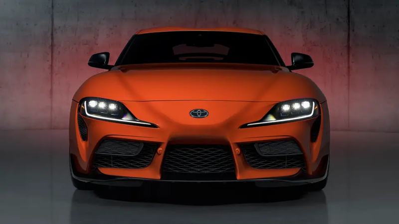 ▲Toyota GR Supra 45th Anniversary车头。