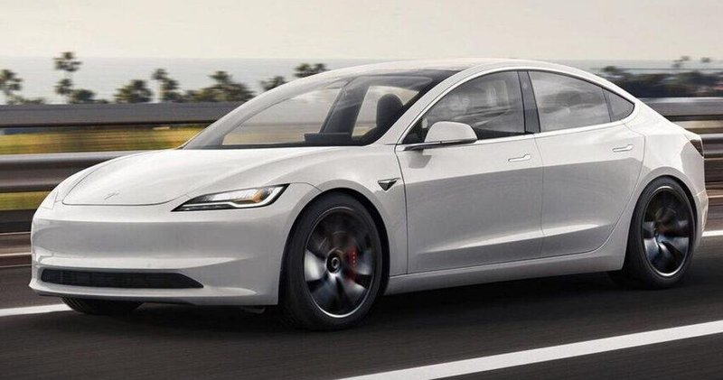 ▲新款Model 3预计在今年第三季登场,这是新车预想图。