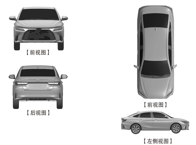 ▲Toyota Vios专利设计图(图:撷取自中华民国专利资讯检索系统)