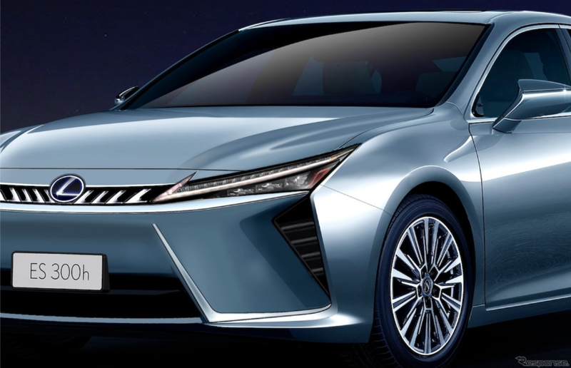 ▲大改款 Lexus ES 舍弃招牌纺锤式水箱护罩,改由细长格栅配搭垂直饰条。