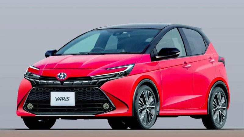 ▲日媒释出全新Toyota Yaris外观预想图,搭载最新设计语汇。