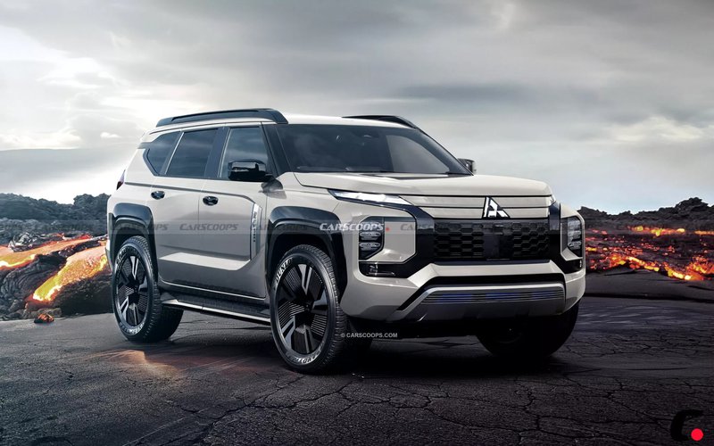 ▲外媒绘制的新一代Mitsubishi Pajero预想图,外形显得更加霸气。