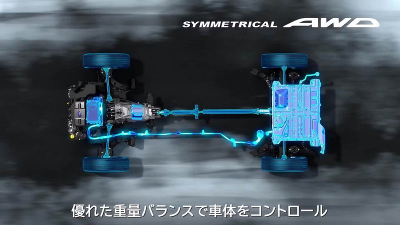 ▲Strong Hybrid保留Subaru对称四轮驱动优势!