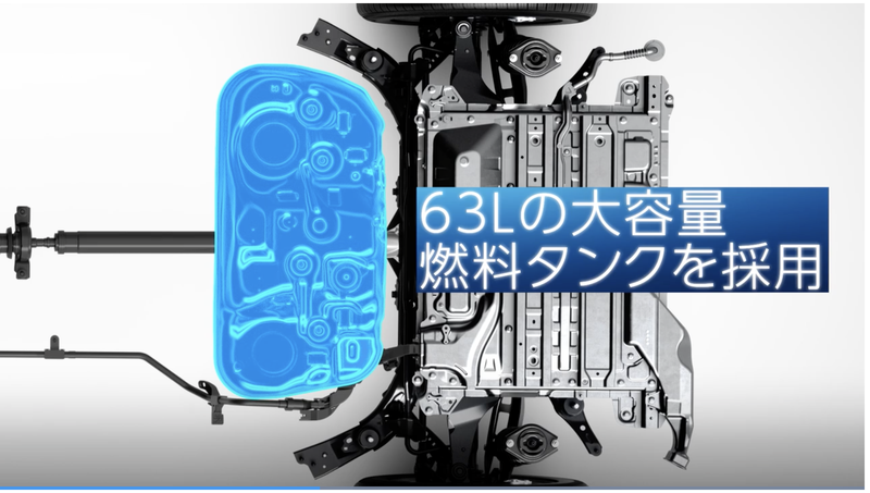 ▲Subaru车辆油箱容量增至63L,空间利用更佳!
