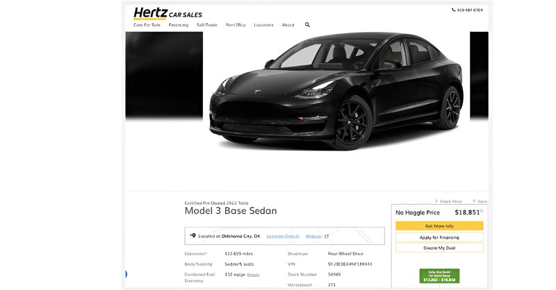 ▲Hertz持续抛售电动车！