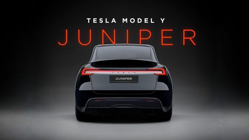 ▲这是新款Tesla Model Y的车尾预想图,展现了时尚动感的设计,符合你对外形升级的期待!