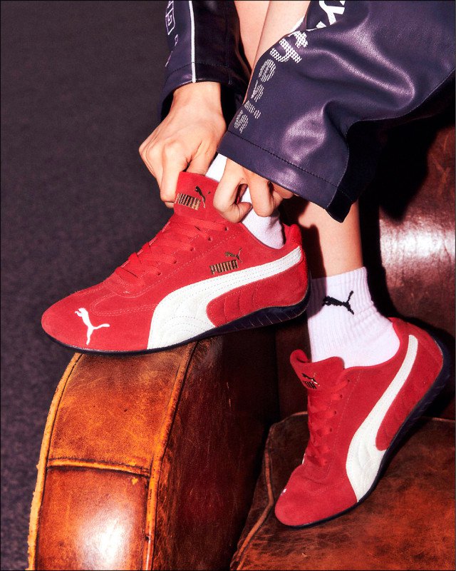 ▲Puma Speedcat鞋款灵感来自赛车低筒设计，橡胶鞋底采用轮胎纹路提升抓地力。