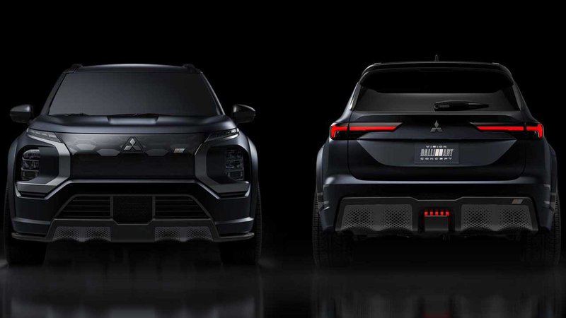 ▲Mitsubishi透过Vision Ralliart Concept概念车,预示Outlander Ralliart性能版SUV的设计方向。