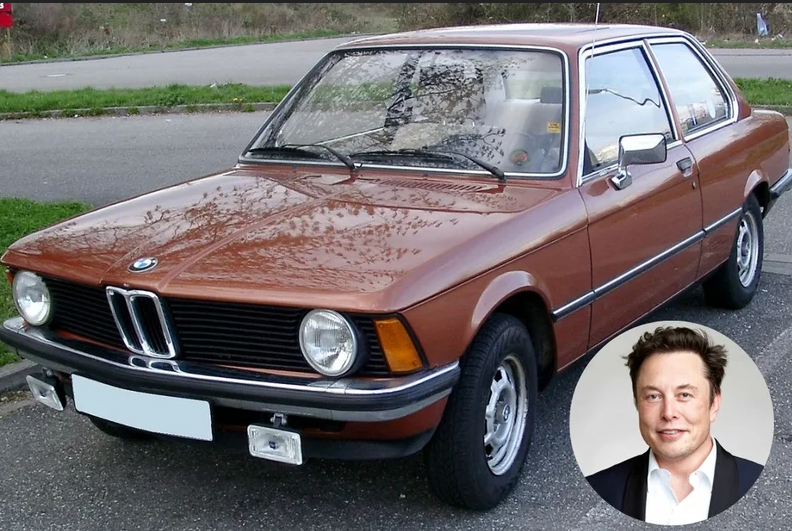 ▲Elon Musk:BMW 320i ( E21)