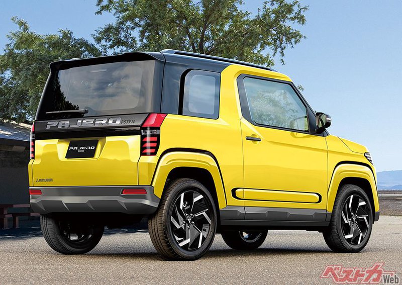 ▲Pajero Mini 瞄准开创全新轻型 SUV 级距,图为日媒曝光的预想图。