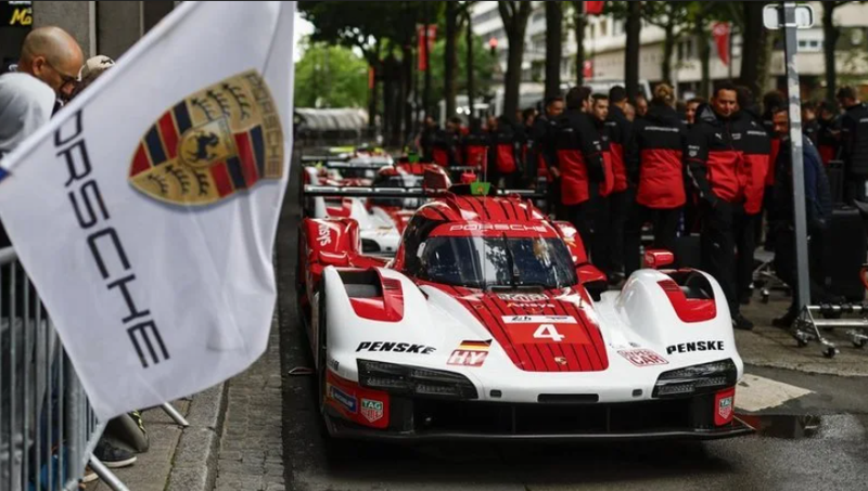 ▲4 号 Porsche 963 由巴西车手 Felipe Nasr、英国车手 Nick Tandy 与德国车手 Pascal Wehrlein 联手操刀。