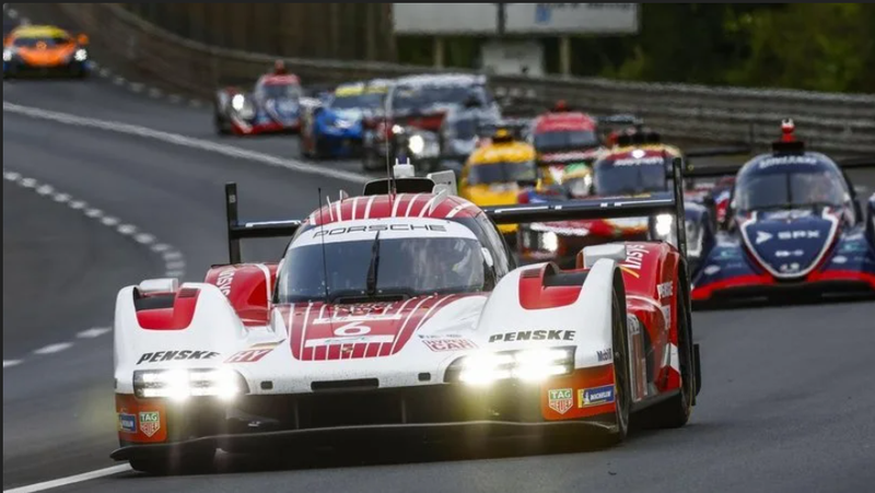 ▲6 号 Porsche 963 由澳洲车手 Matt Campbell、法国车手 Kevin Estre 及比利时车手 Laurens Vanthoor 联手出征。