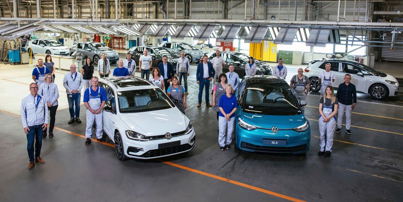 ▲Volkswagen在德国Zwickau工厂,目前有六款纯电车于此量产。