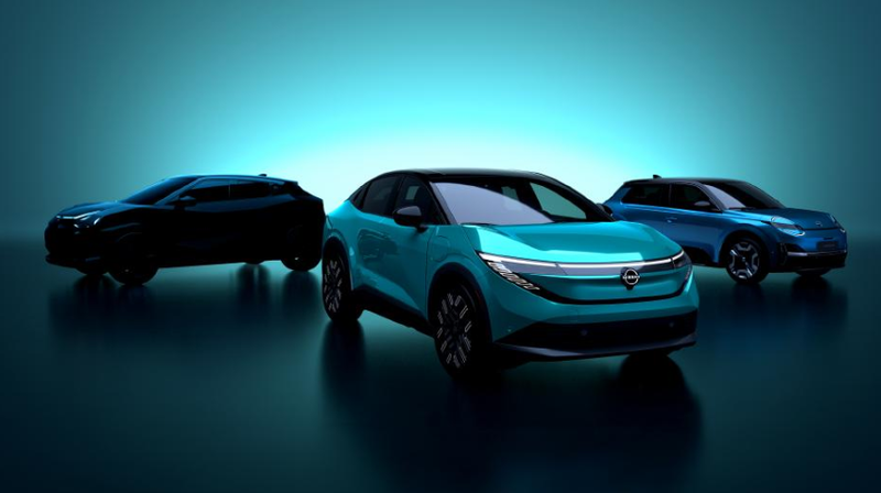 ▲Nissan 先前释出的新车剪影中，图左被推测为全新一代 Juke。（图：Nissan）