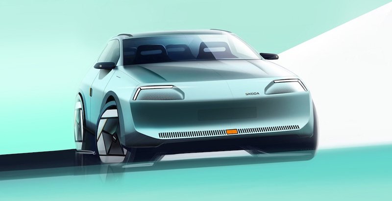 ▲Skoda设计师Ljudmil Slavov花费约120小时,精心打造现代风格的Favorit概念车。