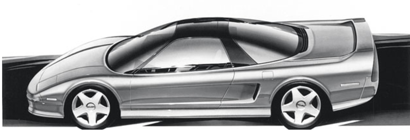 ▲1990年代推出的初代 NSX,开创Honda中置引擎跑车新纪元。