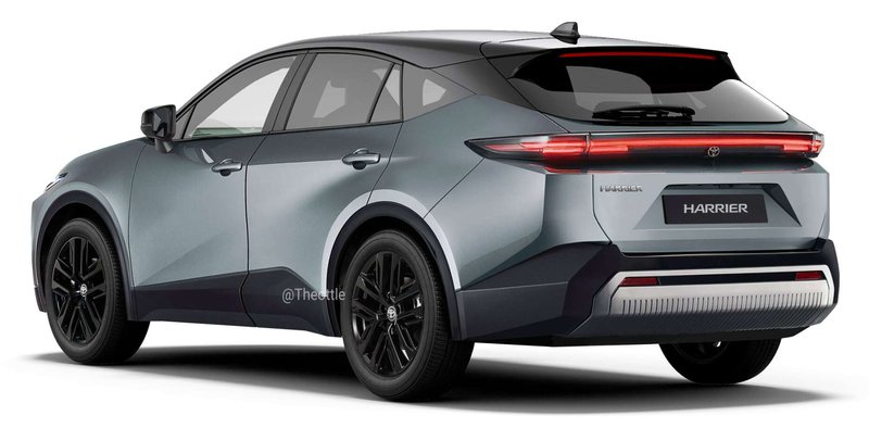 ▲新一代Harrier外形设计承袭大改款RAV4的风格语汇。(图:Theottle)