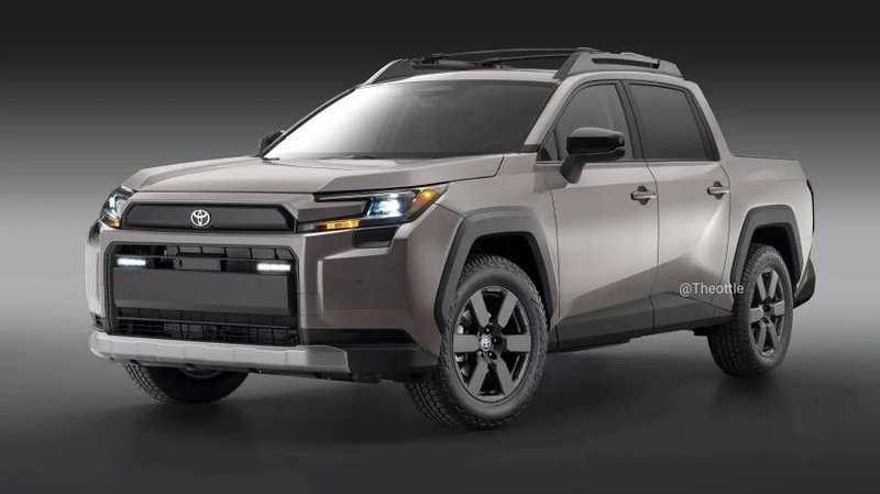 ▲外媒预测 Toyota 将以 RAV4 为基础推出全新货卡车型,图为预想图。