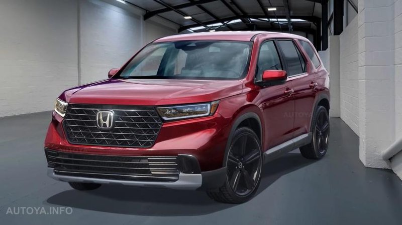 ▲Honda 旗舰休旅 Pilot 预计将于明年大改款，图为外媒公开的新车预想图。图：autoevolution