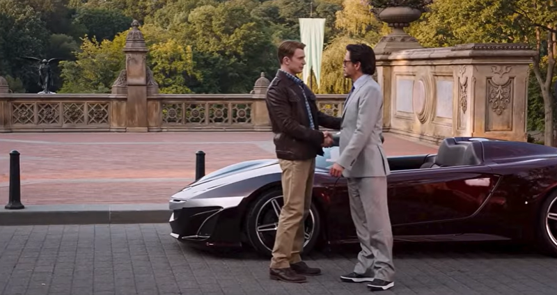 ▲钢铁人专属、全球唯一的NSX Roadster,公开拍卖,所得全数捐作公益。图为电影片段画面。