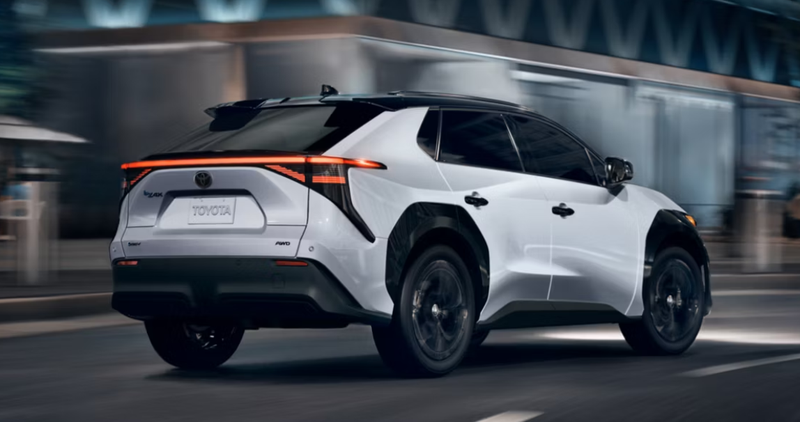 ▲Toyota纯电动车目前以bZ4X为代表。