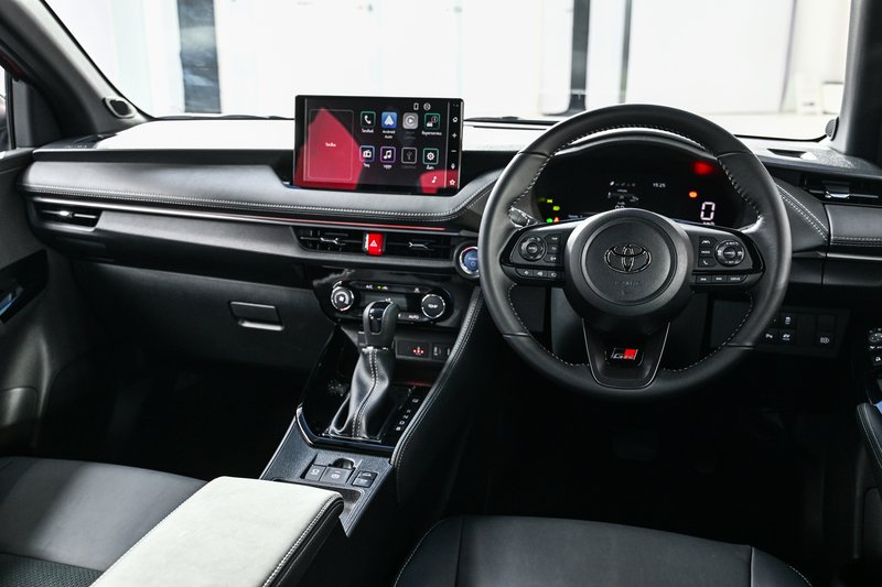 ▲Toyota Vios HEV GR Sport 车型中控台设计细节。