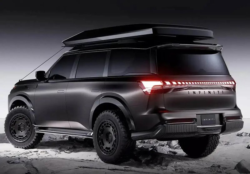 ▲QX80 Terrain Spec 概念车,专为极地越野挑战打造的豪华 SUV。