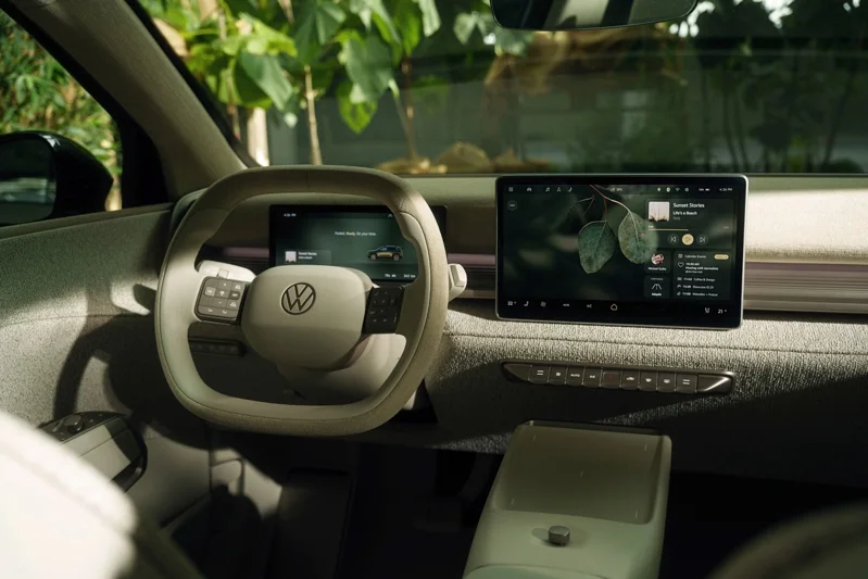 ▲Volkswagen ID. Cross Concept内装有实体按键了。