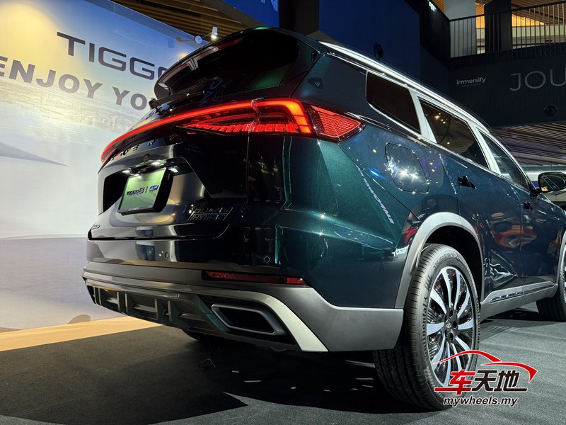 ▲TIGGO 8 PHEV以贯穿式尾灯与隐藏式门把手，展现豪华与精致。