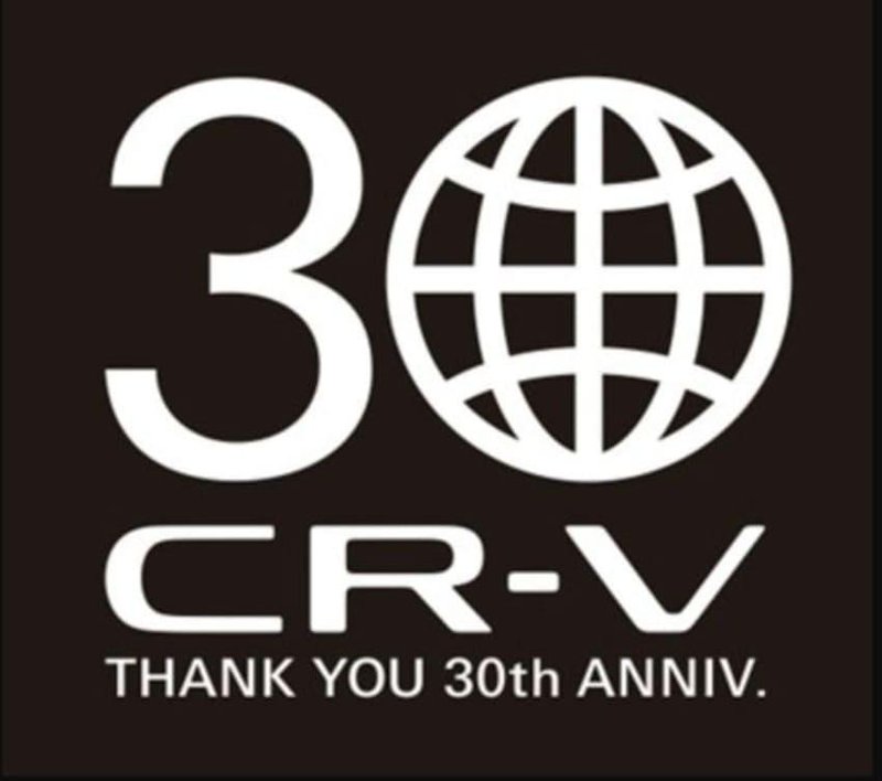 ▲Honda 为庆祝 CR-V 问世 30 周年推出专属纪念徽章。