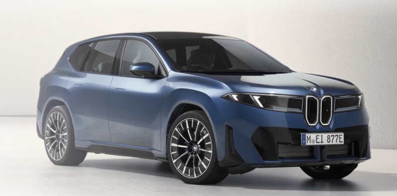 ▲iX5 Hydrogen 采用小型双肾水箱护罩与简约线条设计,风格内敛低调,与图中现行 iX3 相当接近。