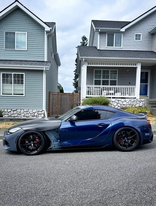 ▲虽然尚未完全竣工,但目前的外观与细节契合度已令车迷惊叹不已。(图:MySupraAdventures)