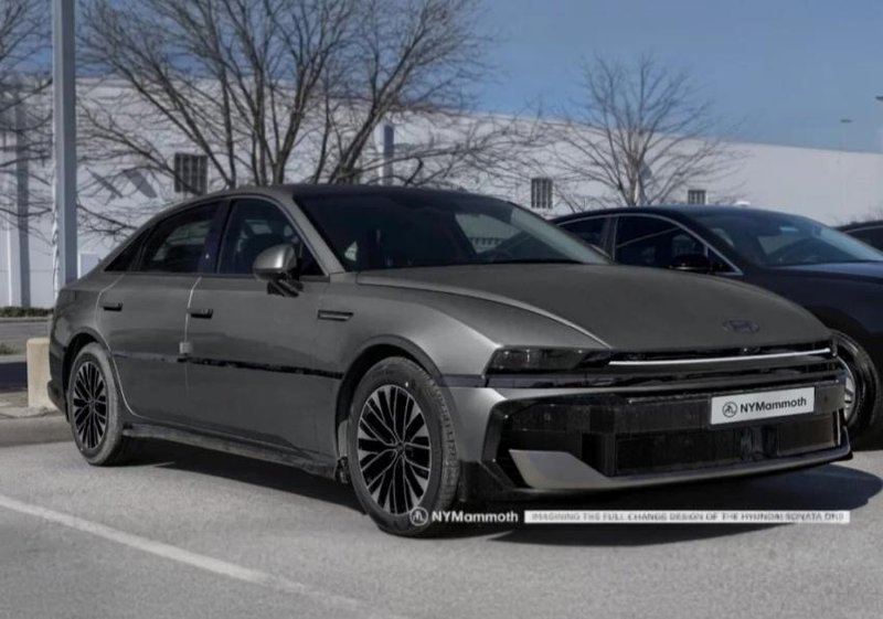 ▲Hyundai 新一代 Sonata 预计采用方正的元素结合最新钢铁艺术。图为预想图。