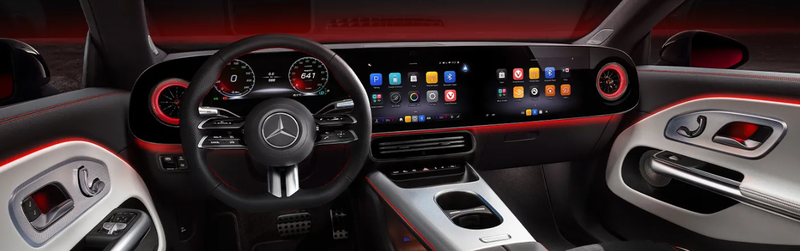 新一代 GLA 内装预计延续 CLA 的设计布局与科技配置。图:Mercedes-Benz