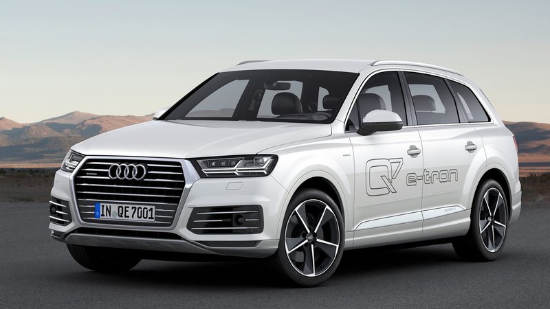 ▲Audi Q7 e-tron quattro。