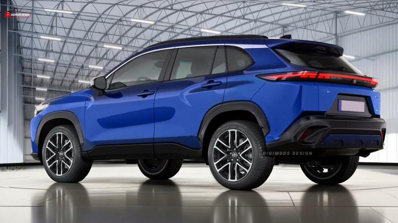 ▲新一代 Corolla Cross 外形更显动感,采用贯穿式尾灯设计。图为外媒预想图。图:autoevolution