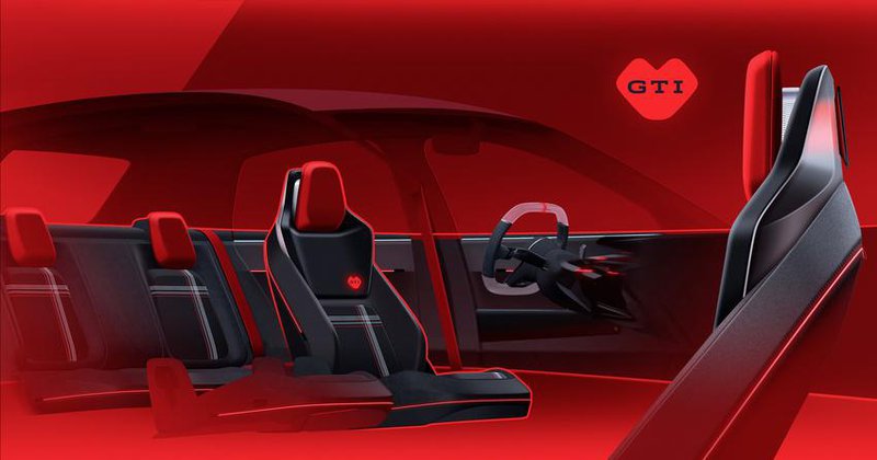 ▲座椅延续GTI家族经典的格纹元素,并新增GTI Heartbeat防盗侦测功能。