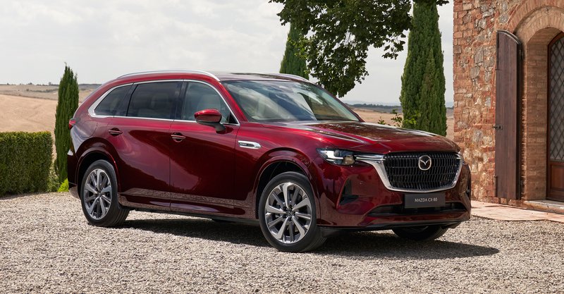 ▲Mazda CX-80 为三排七座布局的大型家用 SUV。