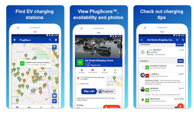 ▲在手机下载Plug Share App，就可以看到世界各地的充电站分布图。