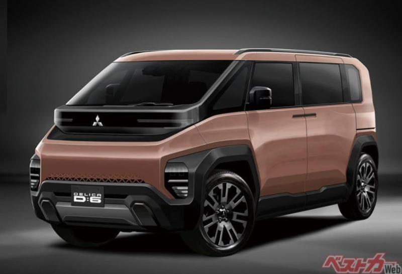 ▲日媒绘制 Mitsubishi 下一代 Delica D:6 预想图,以全新设计语汇呈现。