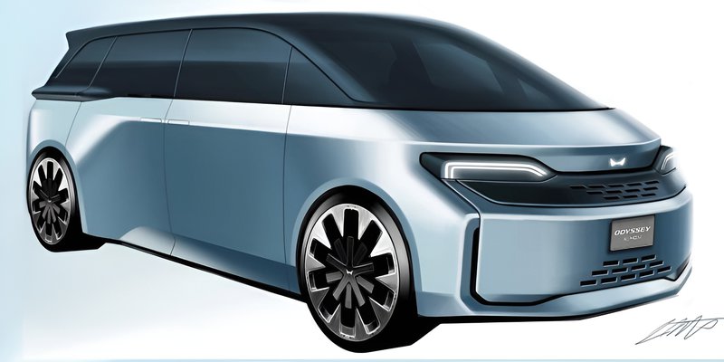 ▲外媒公开了新一代 Honda Odyssey 的概念设计图。