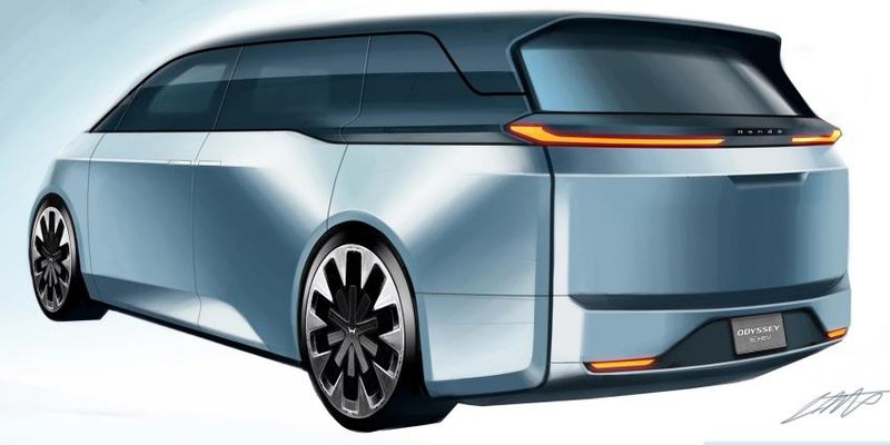 ▲先前有消息指出 Honda Odyssey 与 Nissan Elgrand 将成为双生车,图为其预想设计。图:autoevolution