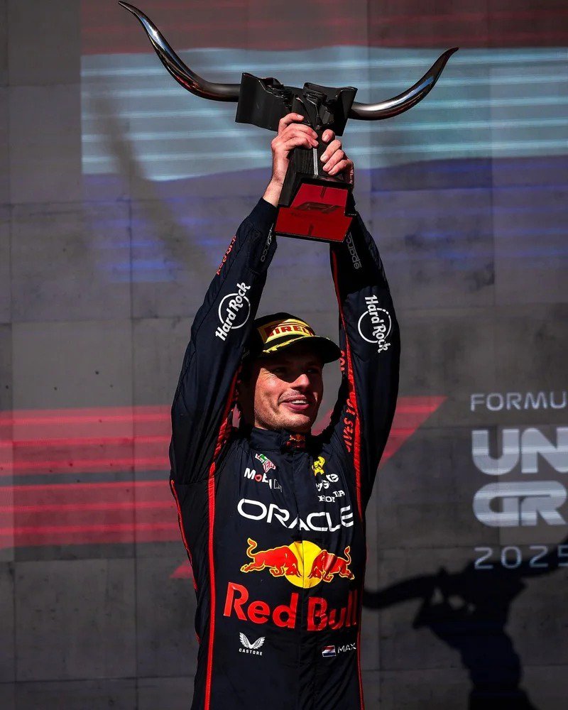 ▲Max Verstappen 夺下美国大奖赛冠军。 图／Max Verstappen