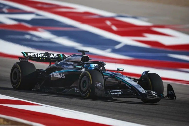 ▲Mercedes-AMG 的 George Russell 以第六名坐收。 图／Mercedes-AMG PETRONAS F1 Team